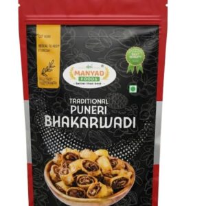 manyad foods traditional puneri bhakarwadi, fully tasty fully crunchy,